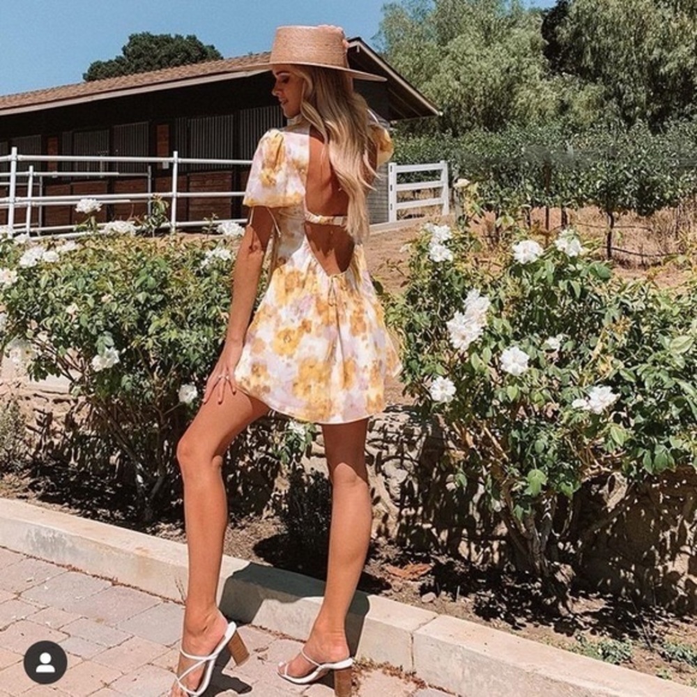 For Love & Lemons Zinna Mini Dress